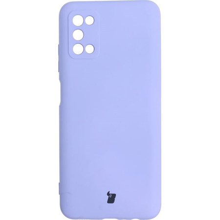 Etui Bizon Case Silicone do Galaxy A03S, fioletowe