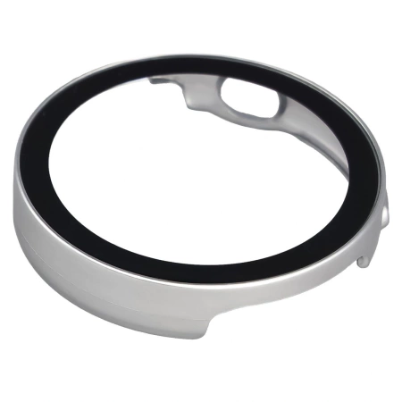 Etui ze szkłem do zegarka Bizon Case+Glass Watch do Huawei Watch GT6 41 mm, satynowo srebrne