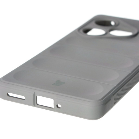 Pancerne etui Bizon Case Tur do Realme GT 6 / GT 6T / GT Neo 6 / GT Neo 6 SE, jasnoszare