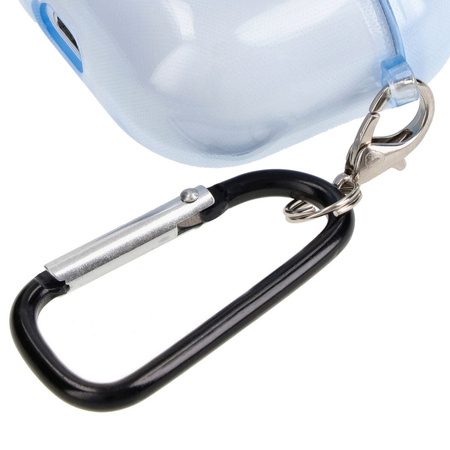Etui Bizon Case Headphone Clear do Airpods 3, przezroczysto-niebieskie
