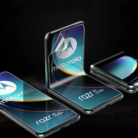 Folia hydrożelowa na tył i przód Bizon Glass Hydrogel, Motorola Razr 40 Ultra