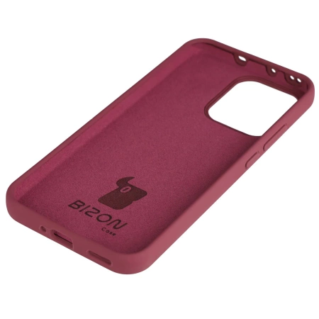 Silikonowe etui Bizon Soft Case do Oppo Reno 14, ciemnofioletowe