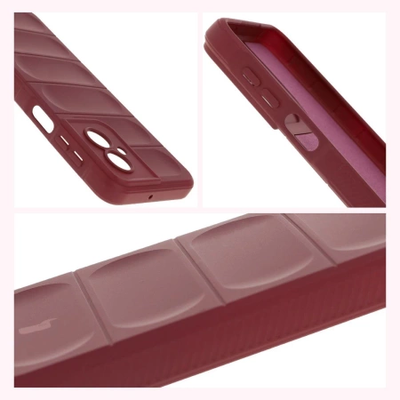 Pancerne etui Bizon Case Tur do Motorola Moto G55 5G, burgundowe