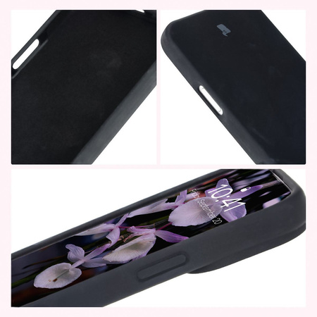 Silikonowe etui Bizon Soft Case do iPhone 16 Pro, czarne