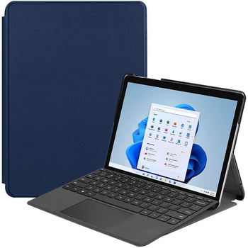Etui Bizon Case Tab Croc do Microsoft Surface Go 3 / Go 2 / Go, granatowe