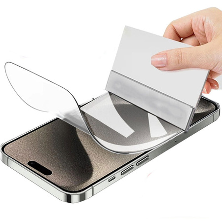 Folia hydrożelowa na ekran Bizon Glass Hydrogel Front do iPhone 15 / 15 Pro / 16, 2 sztuki