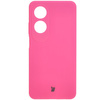 Silikonowe etui Bizon Soft Case do Oppo A60 4G, neonowo-różowe