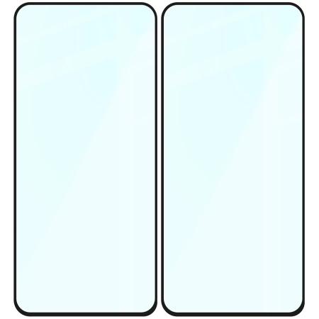 Szkło hartowane Bizon Glass Edge Duo do Galaxy A54 5G, czarna ramka, 2 sztuki