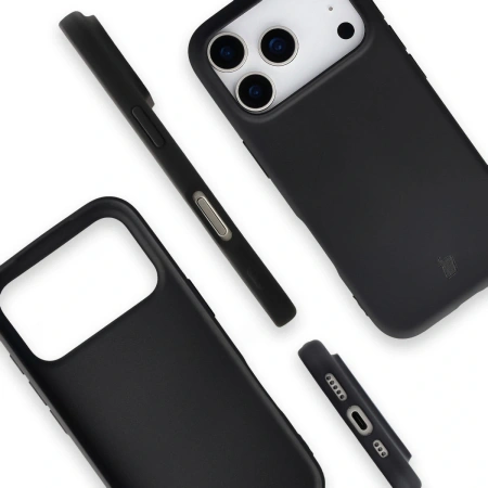 Etui z recyklingu Bizon Case ReLeaf do iPhone 17 Pro, czarne