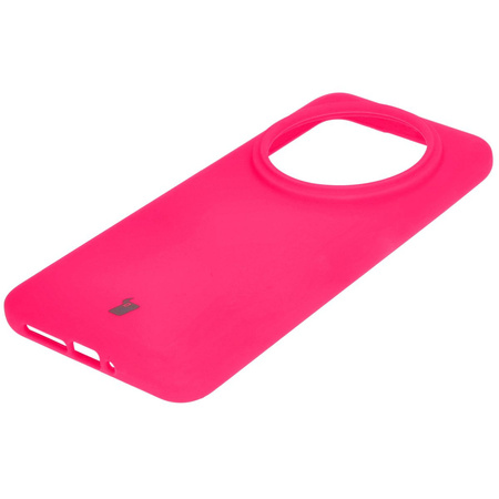 Etui silikonowe Bizon Soft Case do Xiaomi 14 Ultra, neonowo-różowe