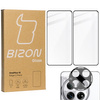 2x Szkło + szybka na aparat Bizon Edge 3D Pack do OnePlus 12