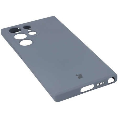 Etui Bizon Case Silicone Sq do Samsung Galaxy S23 Ultra, szare