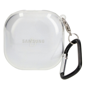 Etui Bizon Case Headphone Clear do Galaxy Buds Live / Pro / Buds2 / Buds2 Pro / Buds FE, przezroczyste