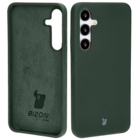Silikonowe etui Bizon Soft Case do Galaxy S24 Plus, ciemnozielone