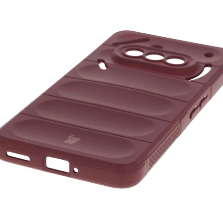 Pancerne etui Bizon Case Tur do Nothing Phone (3a), burgundowe