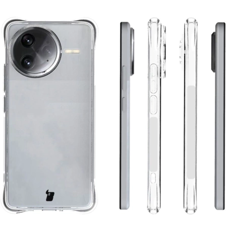 Elastyczne etui + 2x szkło hartowane Bizon Case Clear Pack do Xiaomi Poco F7 Ultra