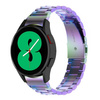 Pasek ze stali nierdzewnej Bizon Strap Watch Aura do Galaxy Watch FE/7/6/6 Classic/5/5 Pro/4/4 Classic, tęczowy