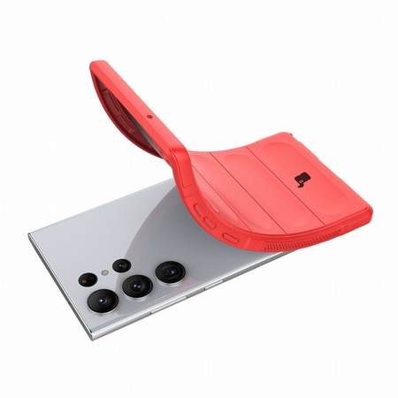 Pancerne etui Bizon Case Tur do Galaxy S23 Ultra, czerwone