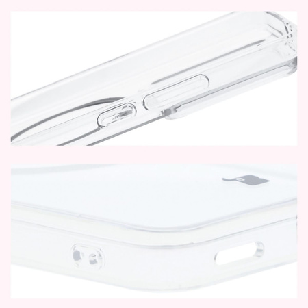 Etui z pierścieniem magnetycznym Bizon Case CrystalO do Xiaomi 14T Pro, przezroczyste