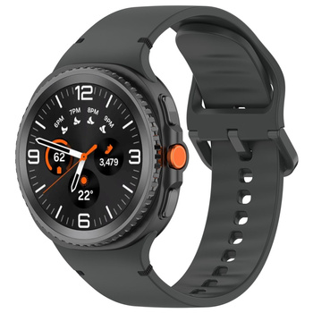 Silikonowy pasek Bizon Strap Watch Silicone do Galaxy Watch Ultra 47 mm, żółty