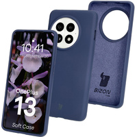 Silikonowe etui Bizon Soft Case do OnePlus 13, ciemnoniebieskie