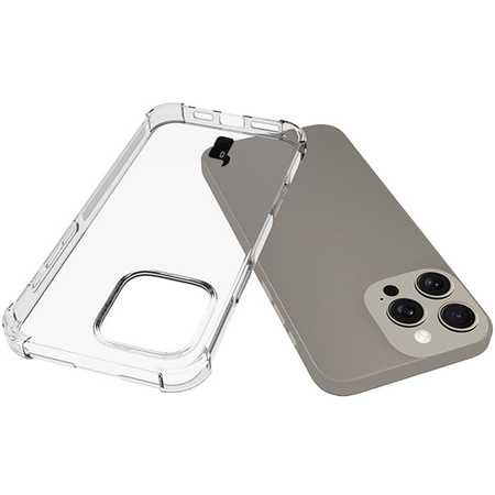 Etui + 2x folia na ekran + szkiełko na obiektyw Bizon Case Clear Pack do iPhone 16 Pro Max