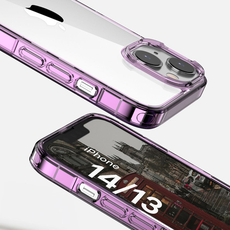 Etui Bizon Case Halo do iPhone 14 / 13, przezroczysto-niebieskie