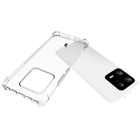 Etui + 2x folia + obiektyw Bizon Case Clear Pack do Xiaomi 13 Pro, przezroczyste