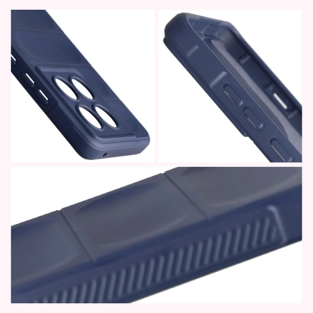 Pancerne etui Bizon Case Tur do Motorola Edge 60 Pro, granatowe