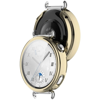 Etui z osłoną ekranu Bizon Case Watch Felipe do Huawei Watch GT6 41 mm, złote