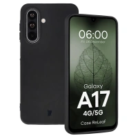 Etui z recyklingu Bizon Case ReLeaf do Galaxy A17 5G, czarne