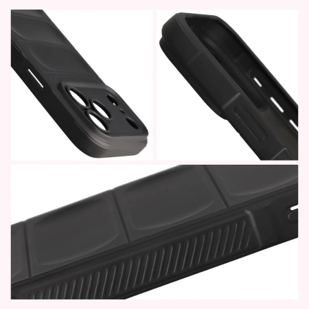 Pancerne etui Bizon Case Tur do iPhone 17 Pro Max, czarne