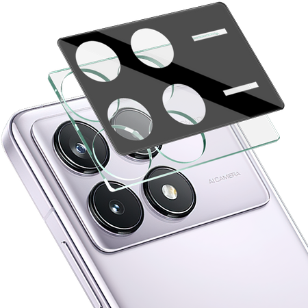 Szkło na aparat Bizon Glass Lens do Xiaomi Poco X6 Pro / Poco F6 Pro, 2 sztuki