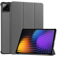 Etui z klapką Bizon Case Tab Croc do Xiaomi Pad 7 / 7 Pro, szare