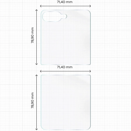 Folia hydrożelowa na tył Bizon Glass Hydrogel Back do Galaxy Z Flip7, 1 sztuka