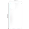 Folia hydrożelowa na tył Bizon Glass Hydrogel, iPhone 12 Pro Max, 2 sztuki