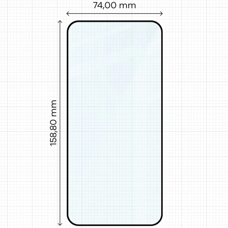 Szkło hartowane Bizon Glass Edge 2 do Xiaomi Redmi Note 15 Pro 4G, czarna ramka