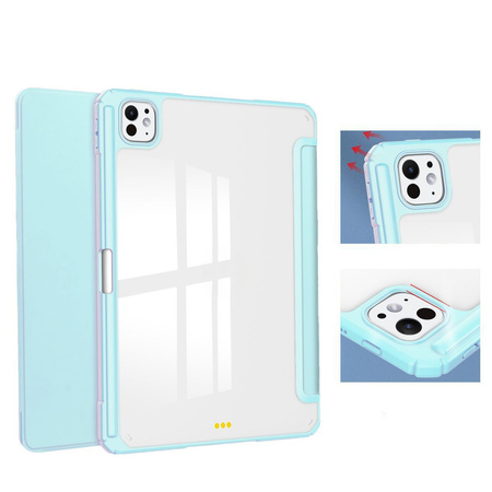 Etui Bizon Case Tab Clear Matt do iPad Pro 11" 5 gen. 2024, błękitne
