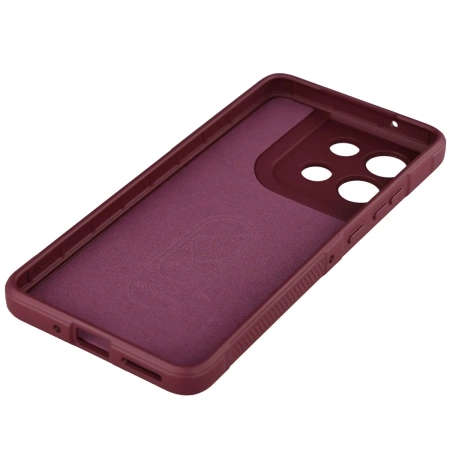 Pancerne etui Bizon Case Tur do Motorola Moto G86 5G, burgundowe