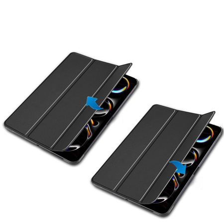 Etui Bizon Case Tab Croc do iPad Pro 13" 7 gen. 2024, czarne