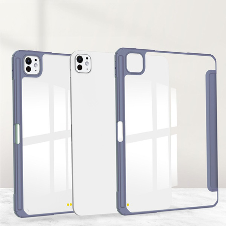 Etui Bizon Case Tab Clear Matt do iPad Pro 13" 7 gen. 2024, lawendowe