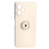 Etui Bizon Case Silicone Ring Sq do Xiaomi Redmi Note 12 5G/Poco X5, beżowe