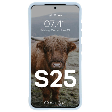 Pancerne etui Bizon Case Tur do Galaxy S25, jasnoniebieskie