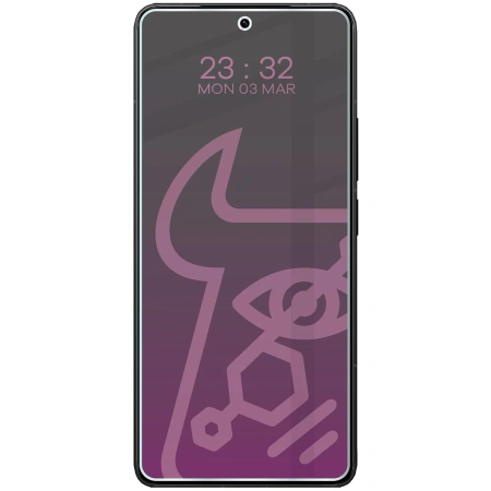 Prywatyzujące szkło hybrydowe Bizon Glass Mule Shadow do Xiaomi POCO F7 Ultra, matowe