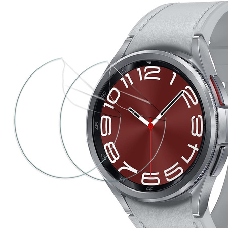 Folia hydrożelowa na ekran Bizon Glass Watch Hydrogel Duo do Galaxy Watch 6 Classic 43mm, 2 sztuki (zegarek)