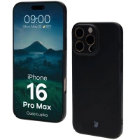 Etui Bizon Case Łupka do iPhone 16 Pro Max, czarne
