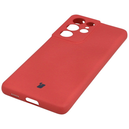 Etui Bizon Case Silicone do Galaxy S21 Ultra, ciemny róż