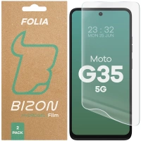 Folia hydrożelowa na ekran Bizon Glass Hydrogel Front Duo do Motorola Moto G35 5G, 2 sztuki