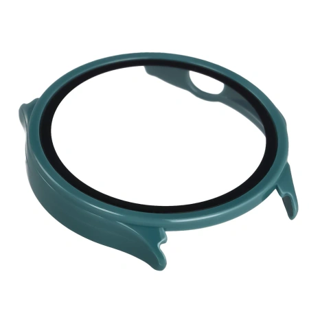 Etui ze szkłem do zegarka Bizon Case Watch Adamo do OnePlus Watch Lite 45 mm / Oppo Watch S 45 mm, zielone