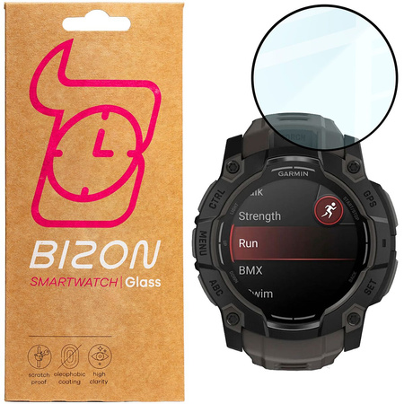 Szkło hybrydowe Bizon Glass Watch Edge Hybrid dla Xiaomi Smart Band 9 Pro, czarne